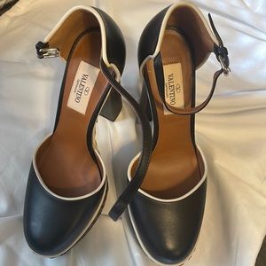Black  ankle strap Valentino shoes